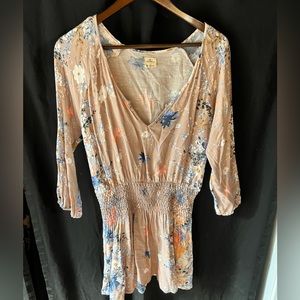 Short, floral O’Neill summer dress.